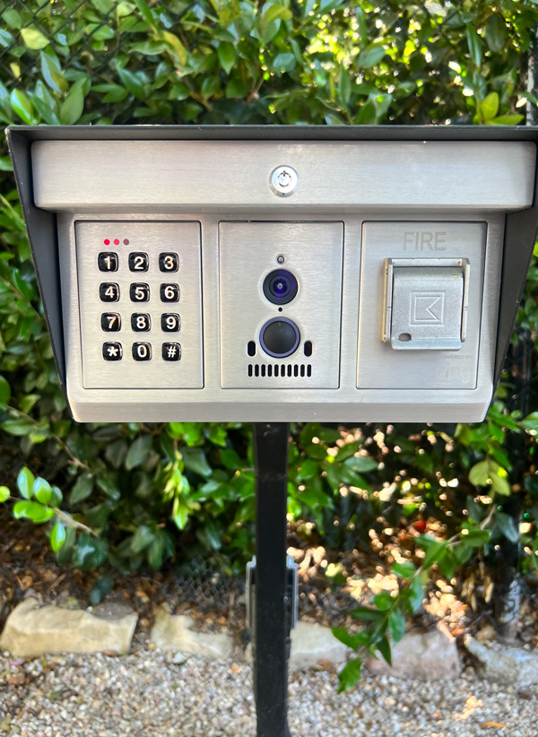 Gate entry fire and safety system